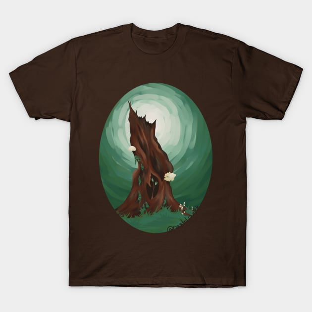 Green Stump Artwork T-Shirt by Pastel.Punkk